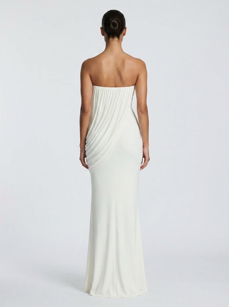 Terracotta Drape Gown