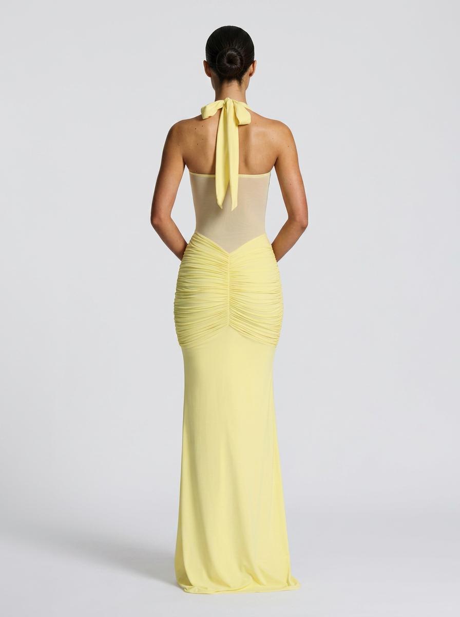 Onyx Mesh Gown