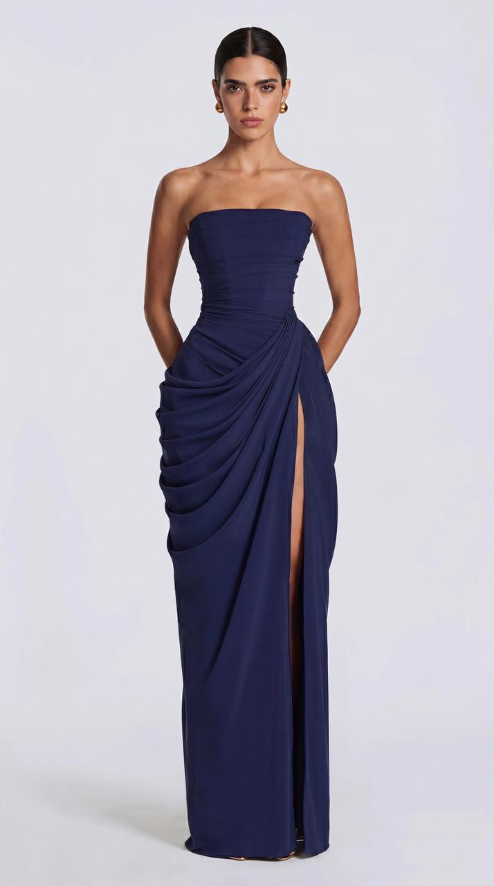 Azure Drape Gown