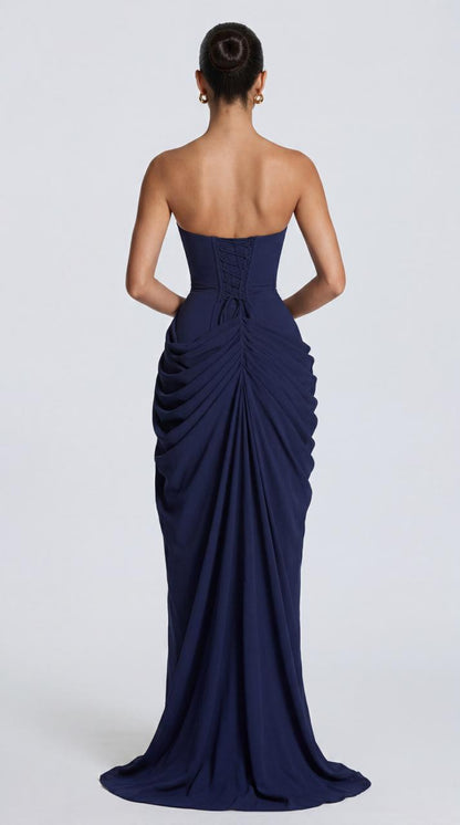 Azure Drape Gown