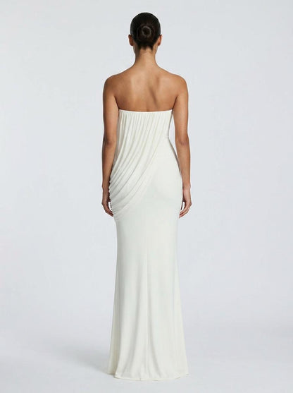 Terracotta Drape Gown