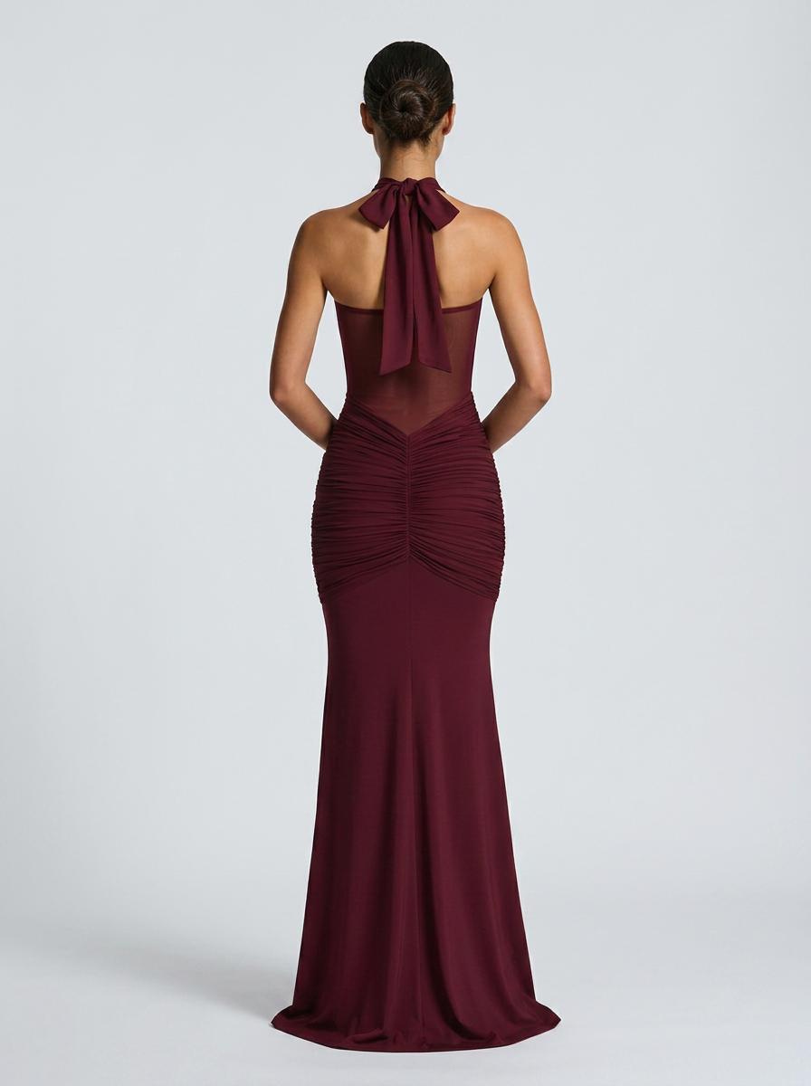 Onyx Mesh Gown