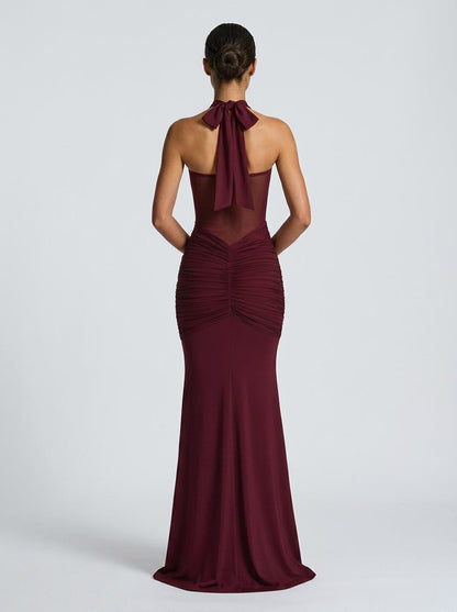 Onyx Mesh Gown